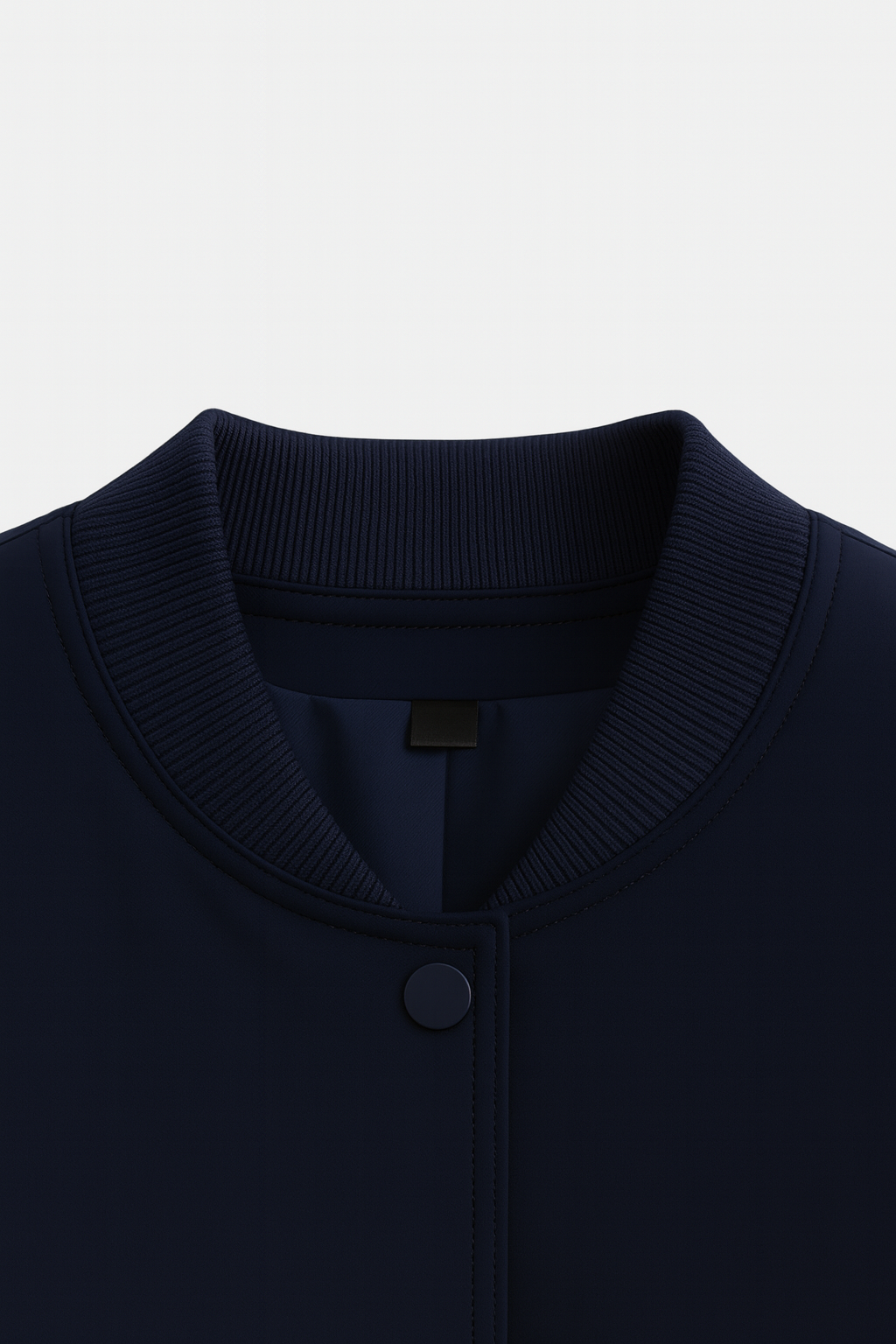 Bomber Jacket Essenza | Collo O Ribbed Button Front Relaxed