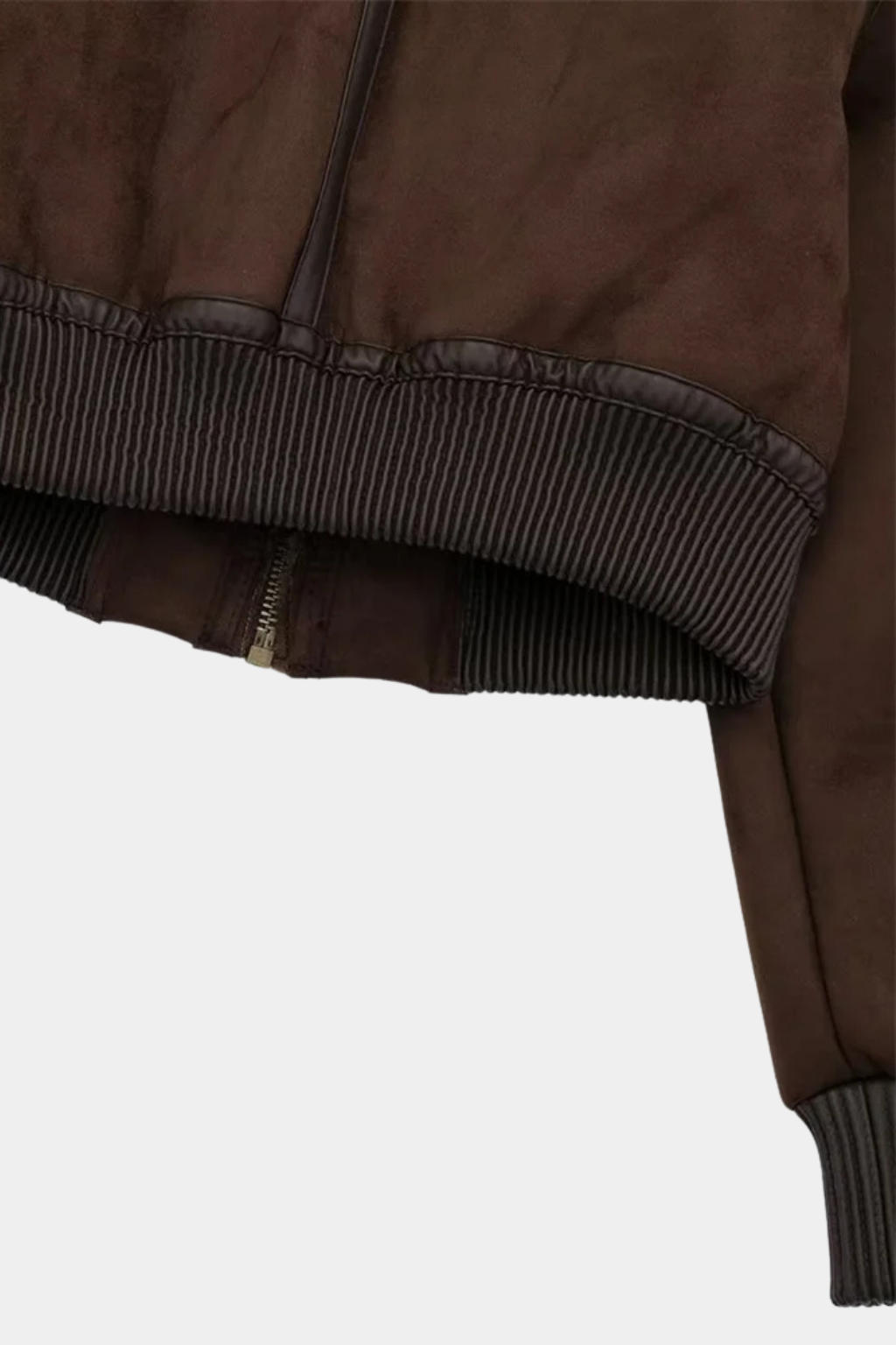 Giacca Aviatore Faux Shearling | Cropped Fit | Collo Ribassato