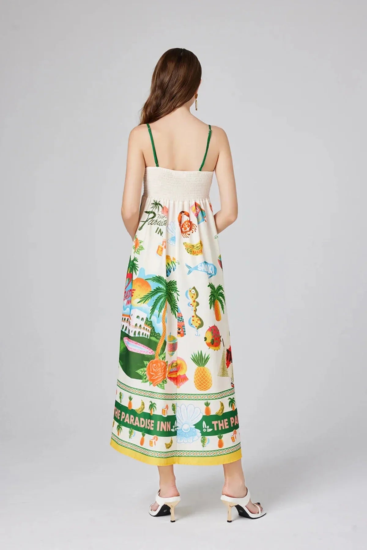 Abito Maxi Cami Altrove Paradise Print | Vestibilità Relaxed | Estate