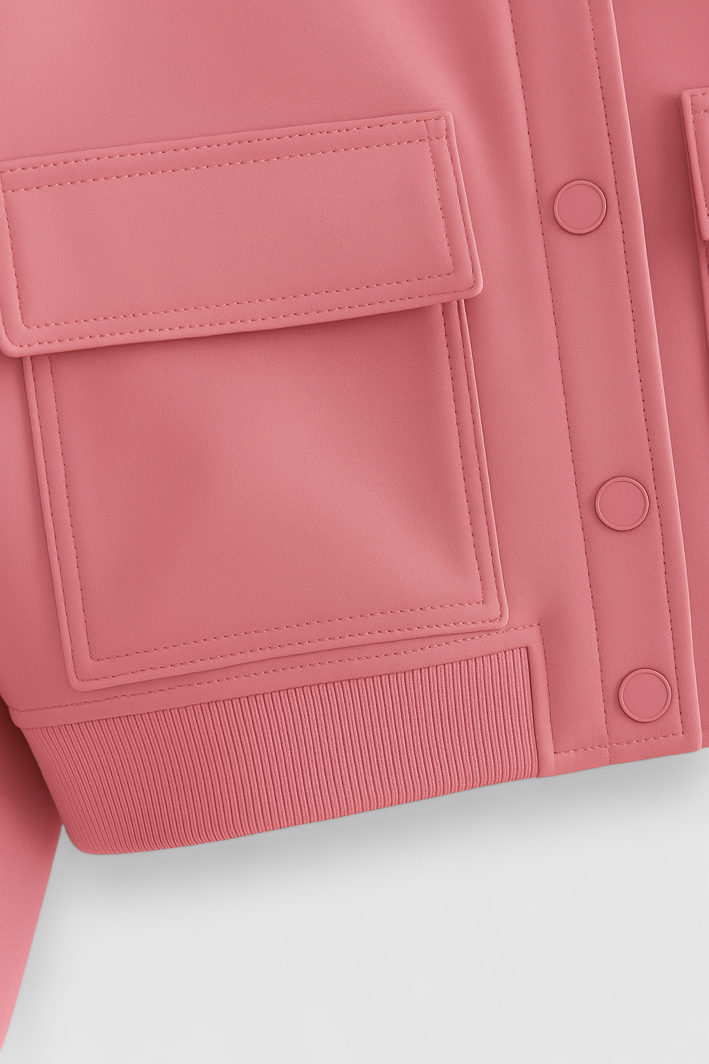 Giacca Bomber Con Tasche Frontali | Silhouette Cropped
