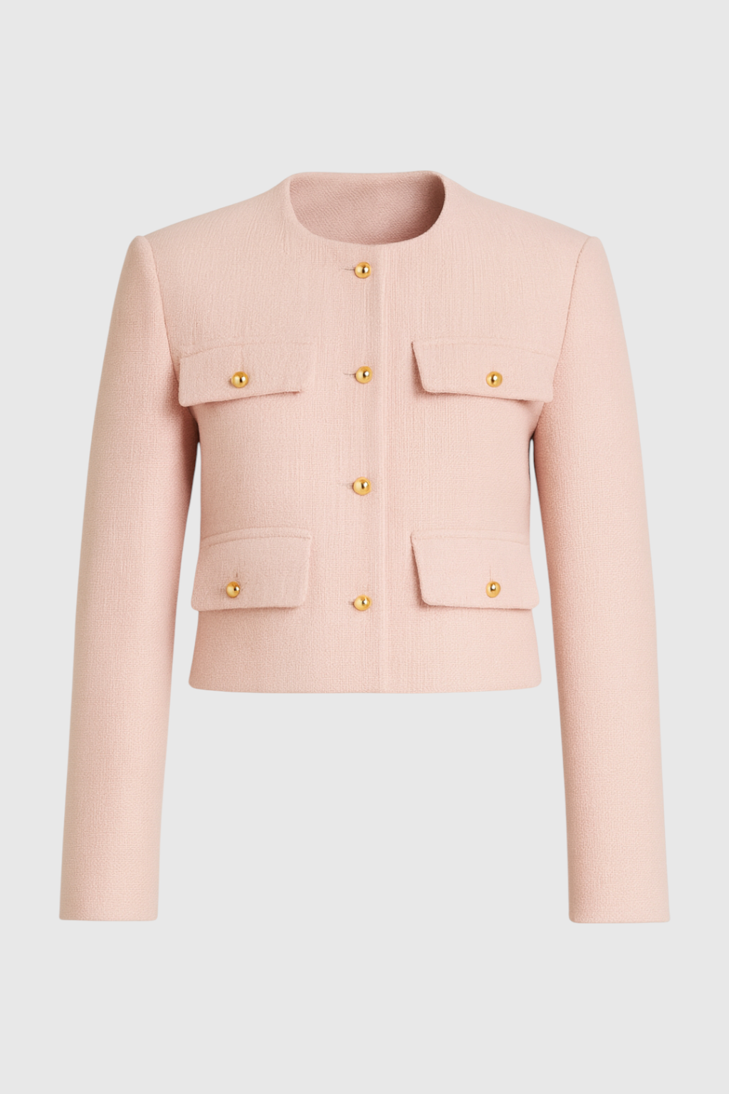 Giacca con Tasche | Collo Rotondo, Bottoni Oro