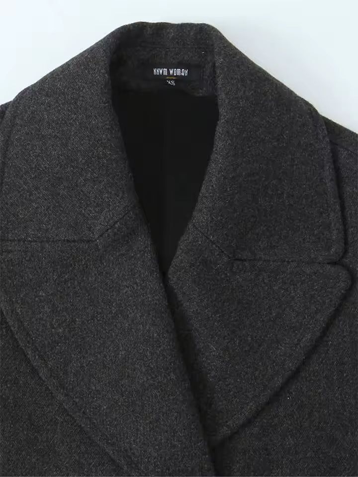 Cappotto Double-Breasted in Misto Lana | Silhouette Strutturata