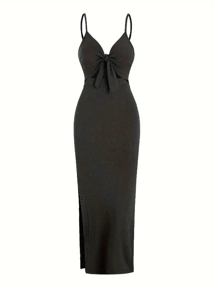 Abito Maribel Maxi | Vestibilità Slim | Dettaglio Cutout