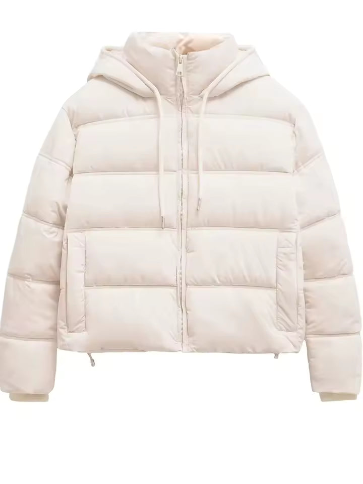 Giacca Corta Padded | Design con Cappuccio | Leggera per l'Inverno