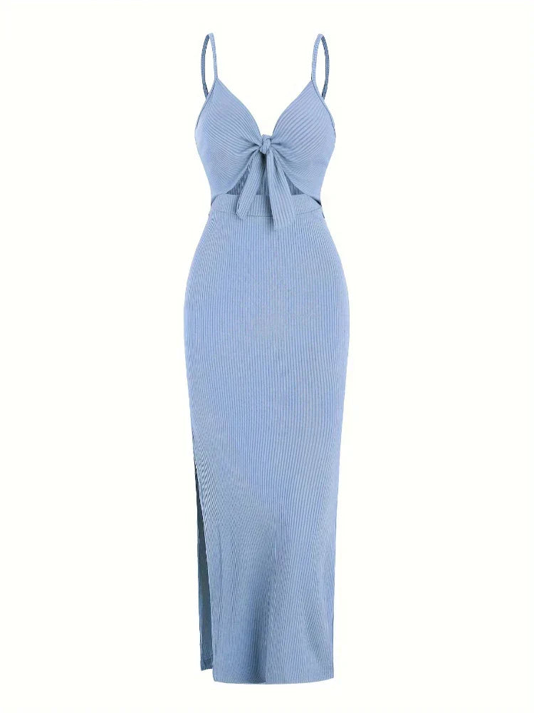 Abito Maribel Maxi | Vestibilità Slim | Dettaglio Cutout