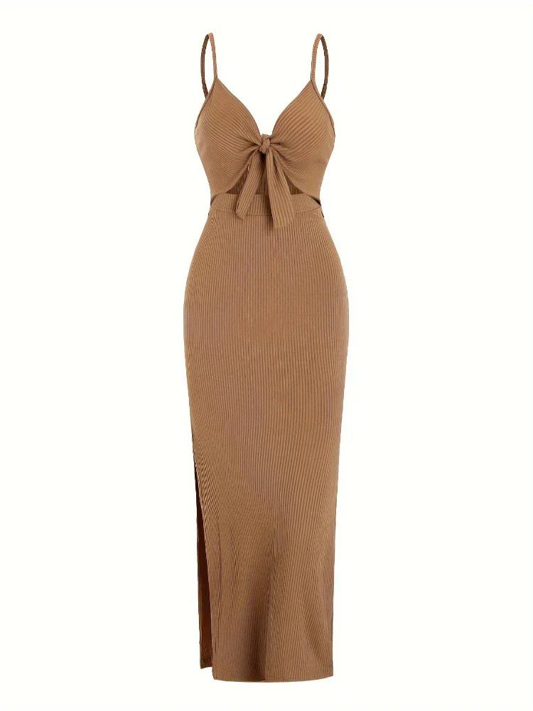Abito Maribel Maxi | Vestibilità Slim | Dettaglio Cutout