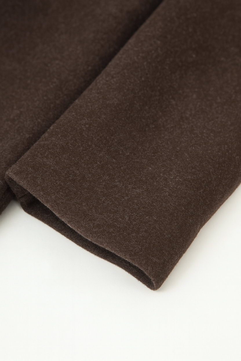 Cappotto Lungo Effetto Lana | Bottoni Singoli, Tasche a Falda, Ventilazione Posteriore