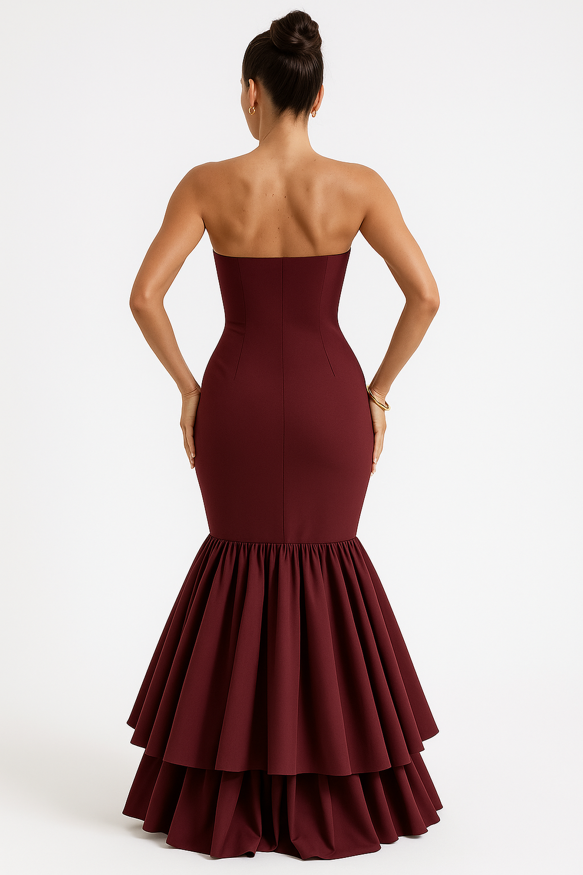 Abito Maxi Senza Spalline | Roulotte Alta e Fit Bodycon