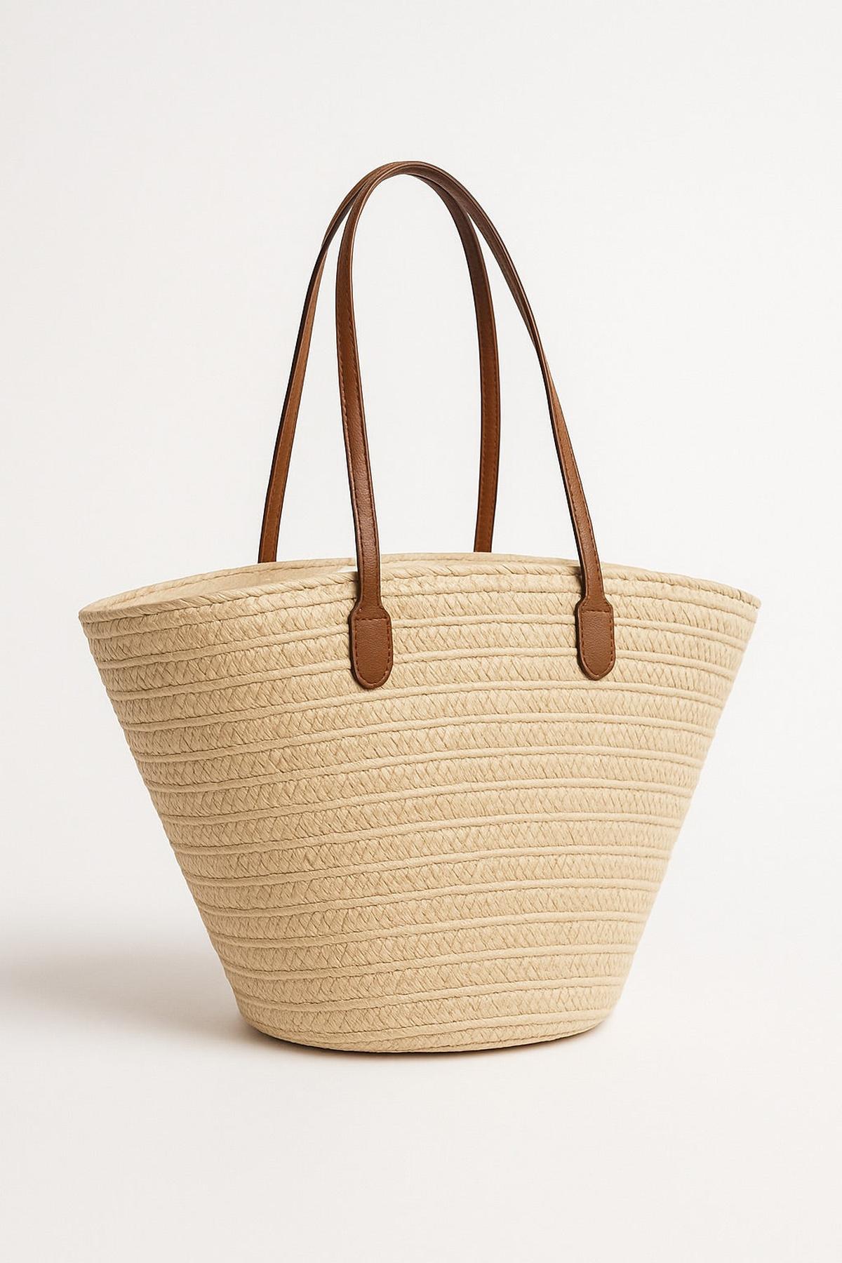 Borsa shopper in vimini estiva
