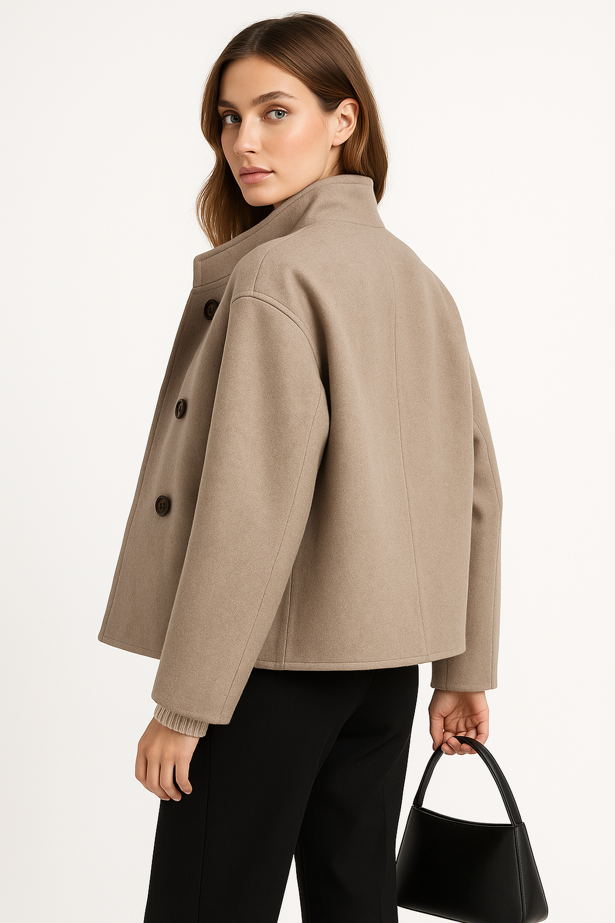 Cappotto Corto in Misto Lana | Doppio Petto | Fit Strutturato