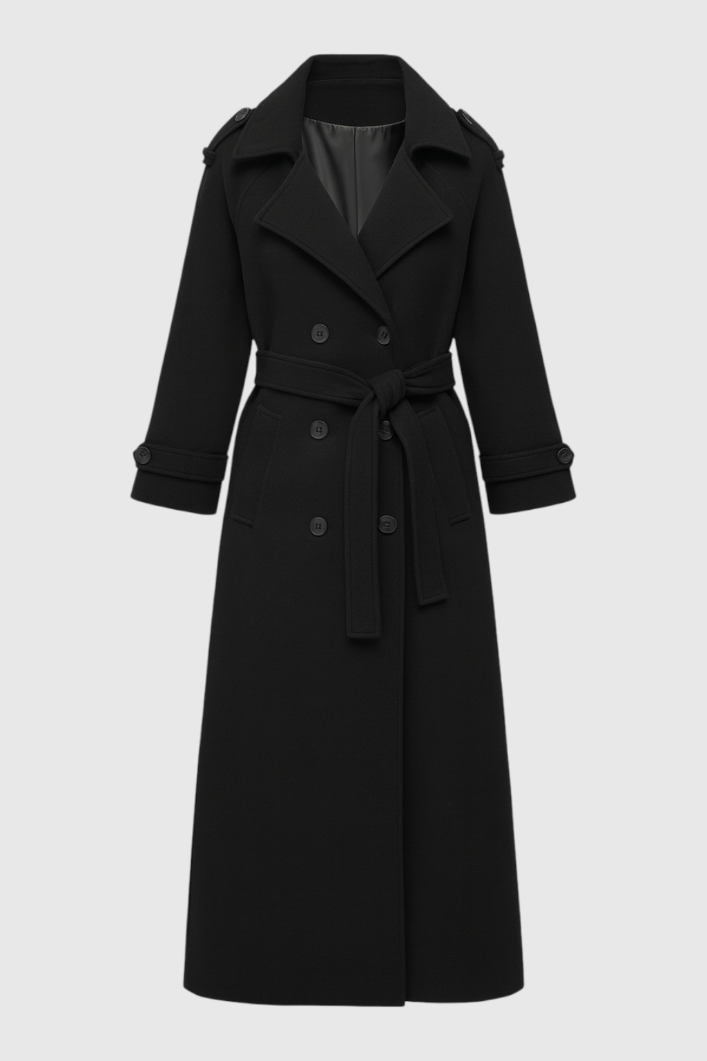 Trench Coat Lungo Essenza | Doppiopetto, Vestibilità A-Line