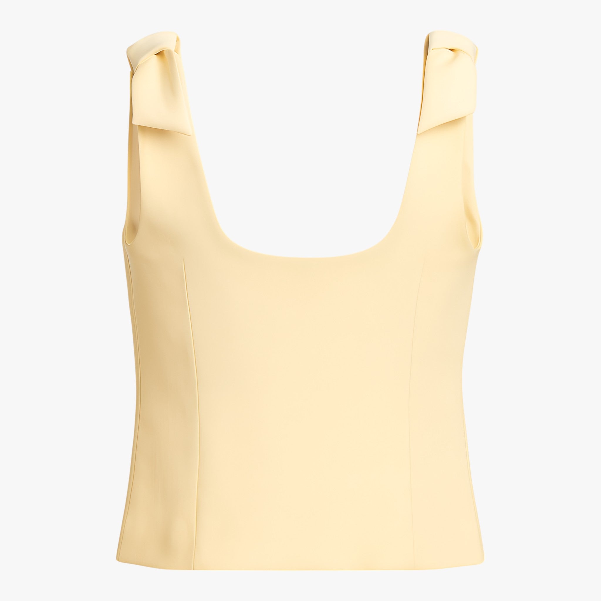 Top Cami Strutturato Essenza | Scollo Quadrato Dettaglio Fiocco Slim Fit