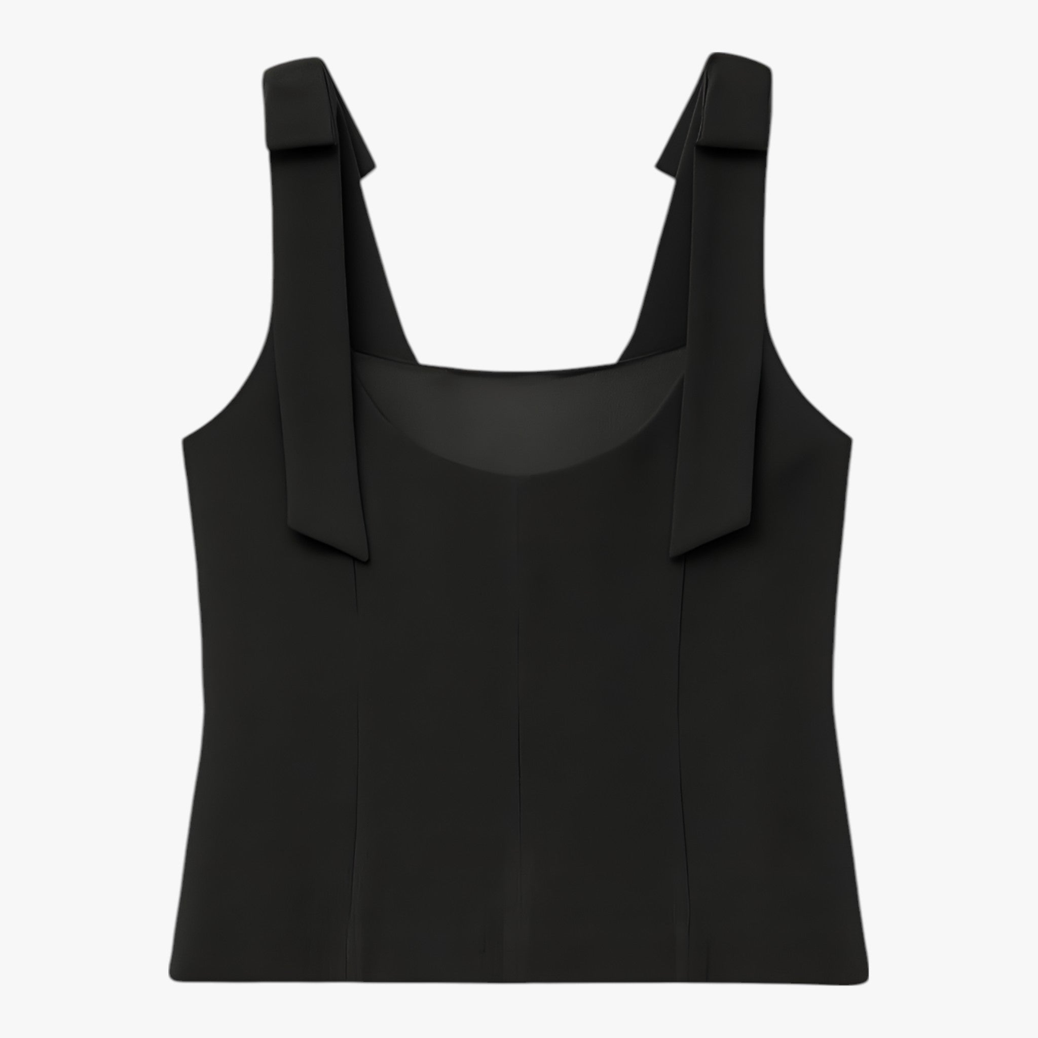 Top Cami Strutturato Essenza | Scollo Quadrato Dettaglio Fiocco Slim Fit