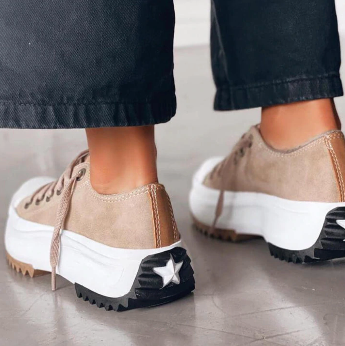 Sneakers Platform in Canvas | Suola Spessa | Lacci