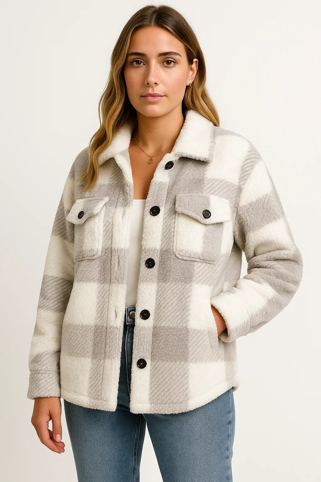 Camicia Overshirt in Misto Lana | Bottoni