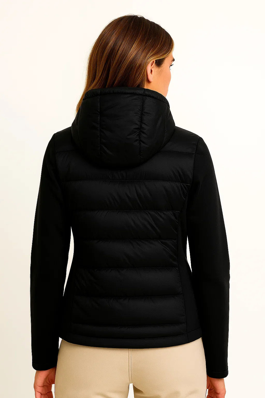 Giacca Leggera Ibrida da Donna | Con Cappuccio | Vestibilità Slim
