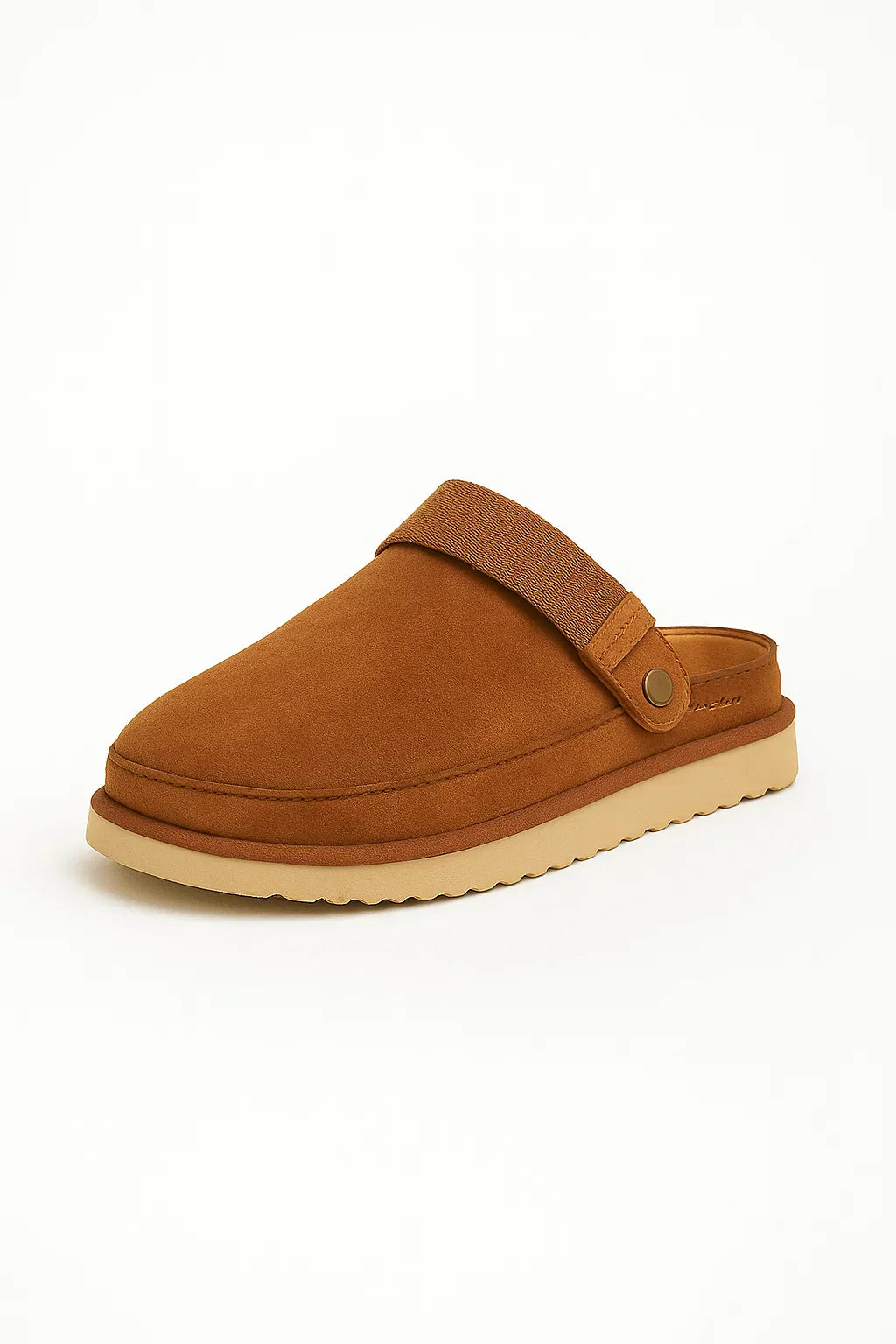 Mule Slippers Foderati in Peluch | Pelle PU | Suola Spessa