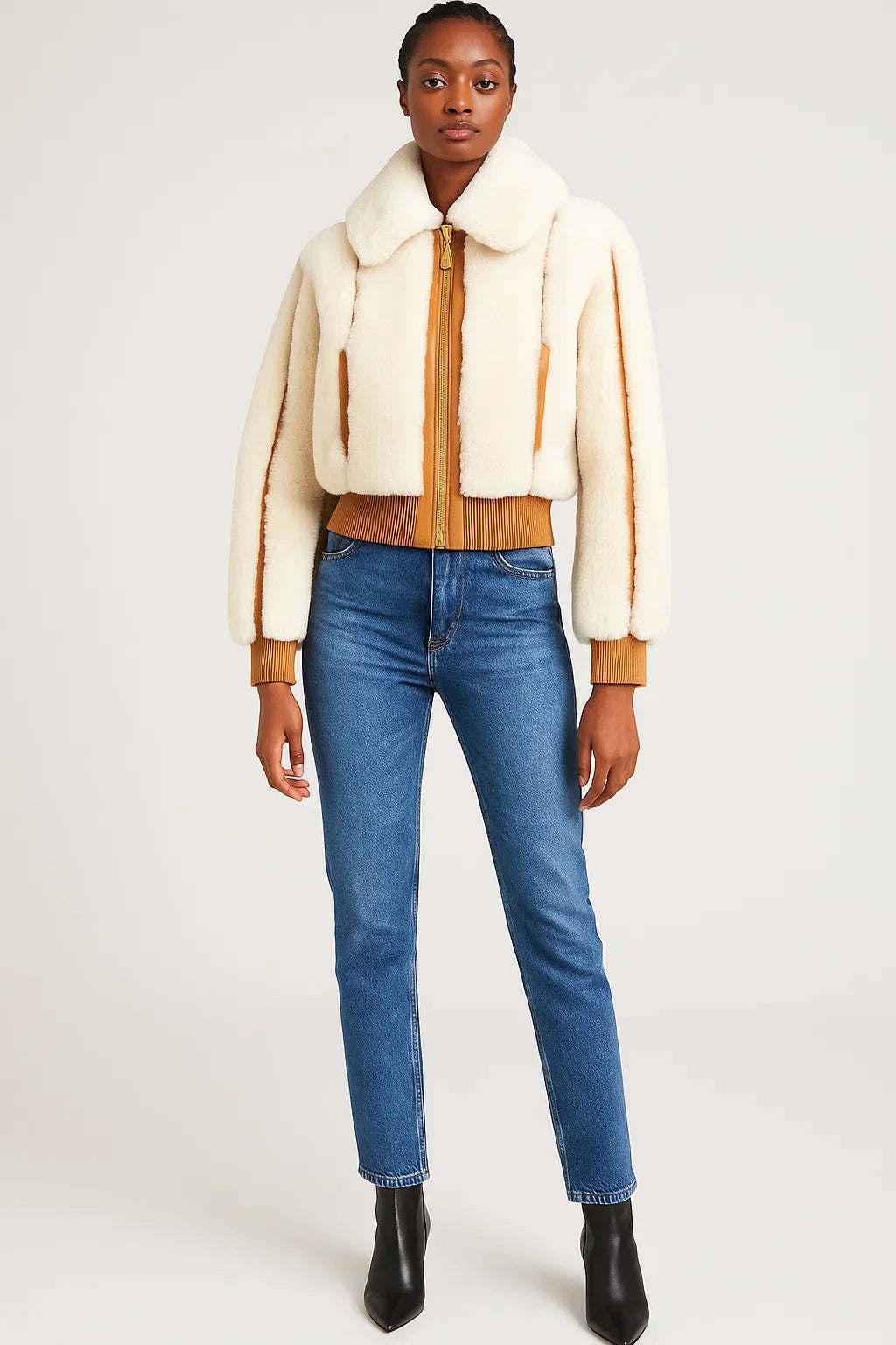 Giacca Bomber in Fleece | Trim a Contrasto | Collo Ribassato