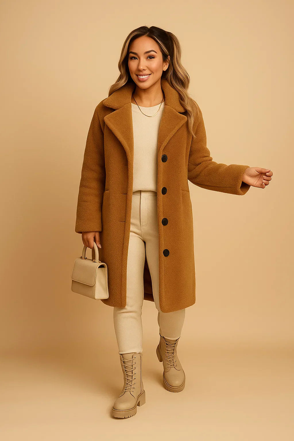 Cappotto Long Teddy Essenza | Finish Morbido
