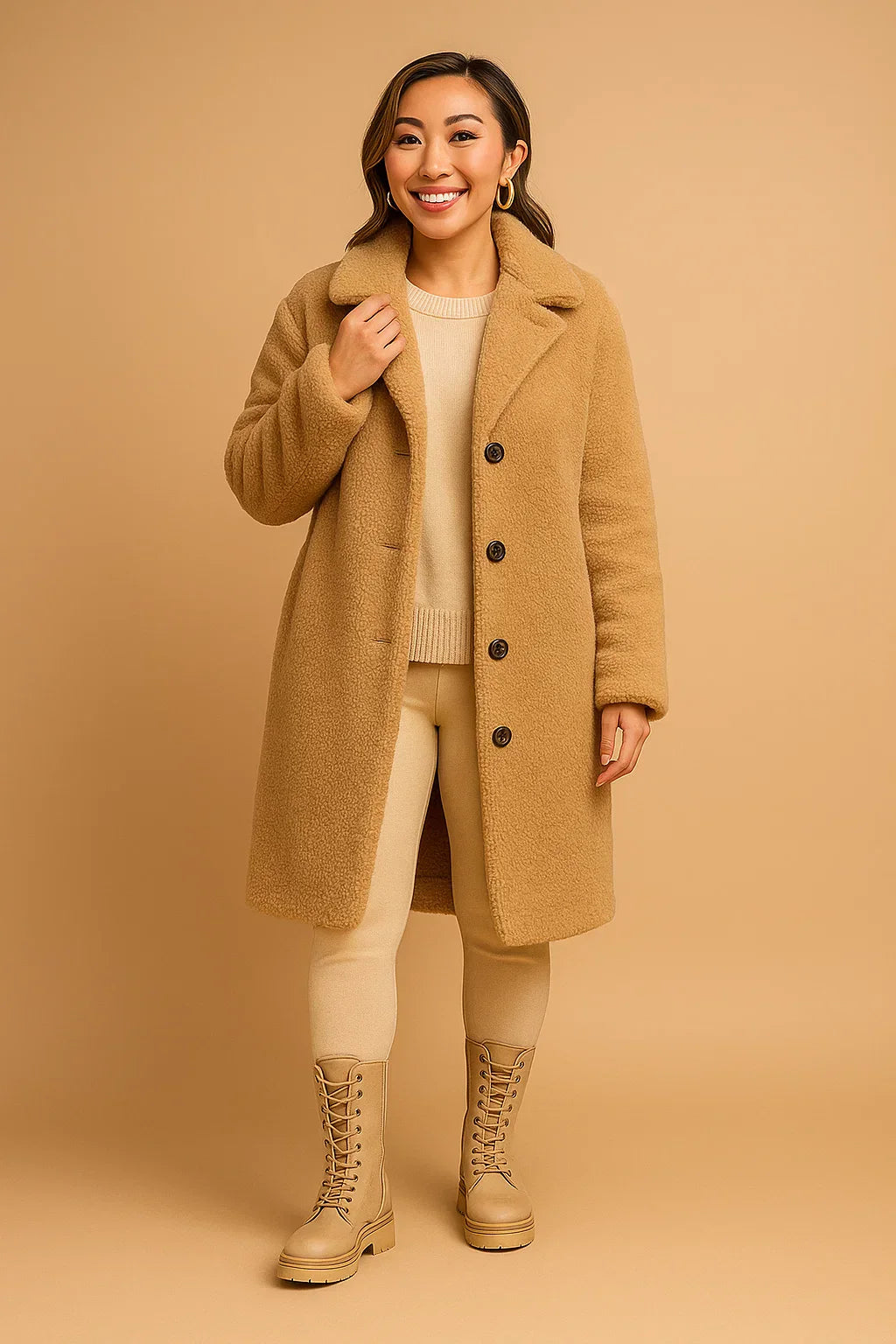 Cappotto Long Teddy Essenza | Finish Morbido
