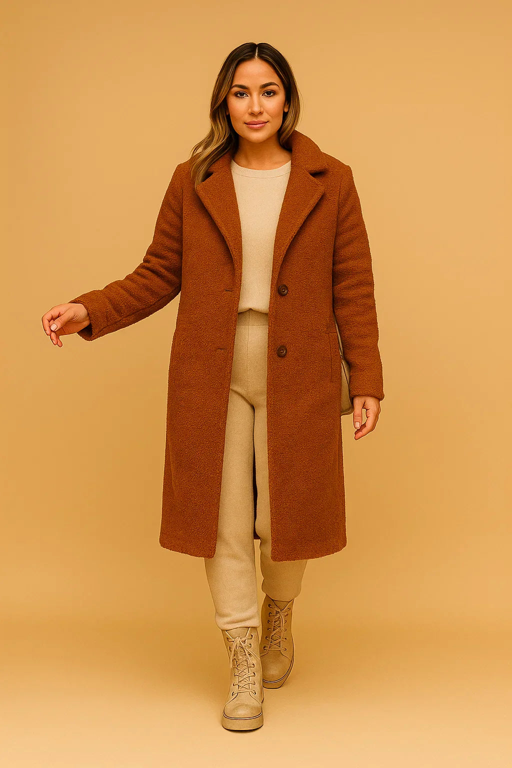 Cappotto Long Teddy Essenza | Finish Morbido