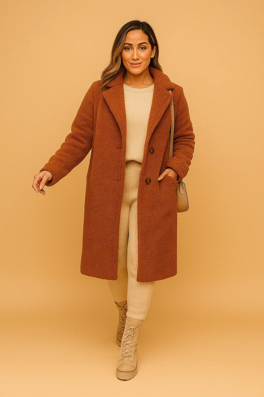 Cappotto Long Teddy Essenza | Finish Morbido
