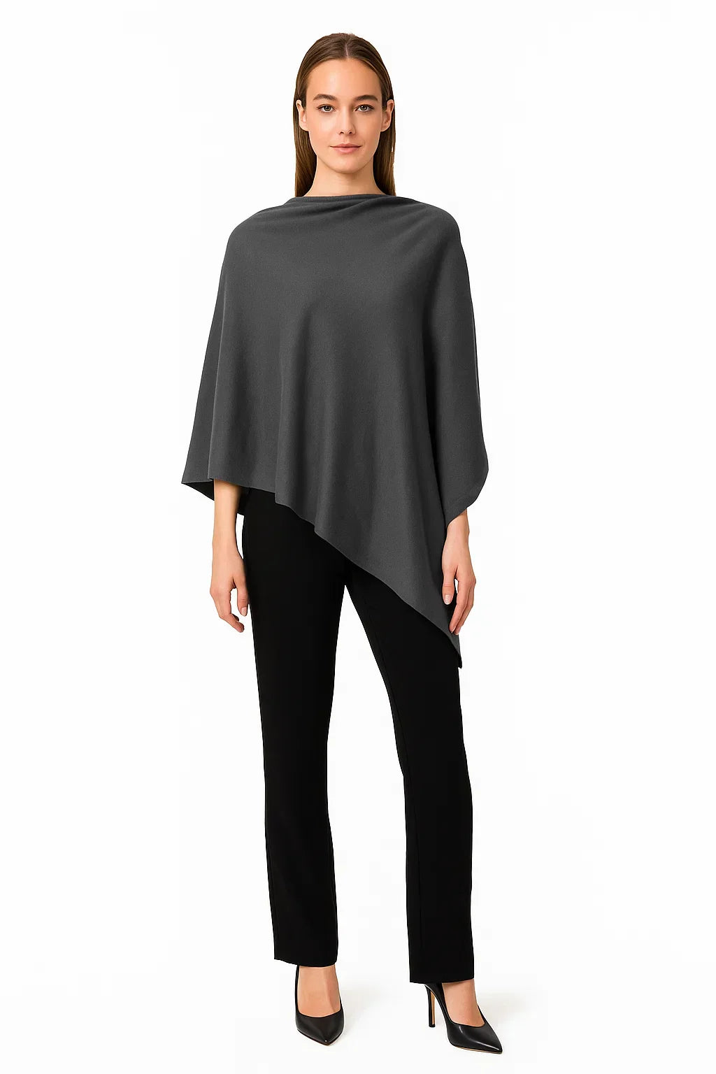 Poncho Asimmetrico | Maglia Morbida