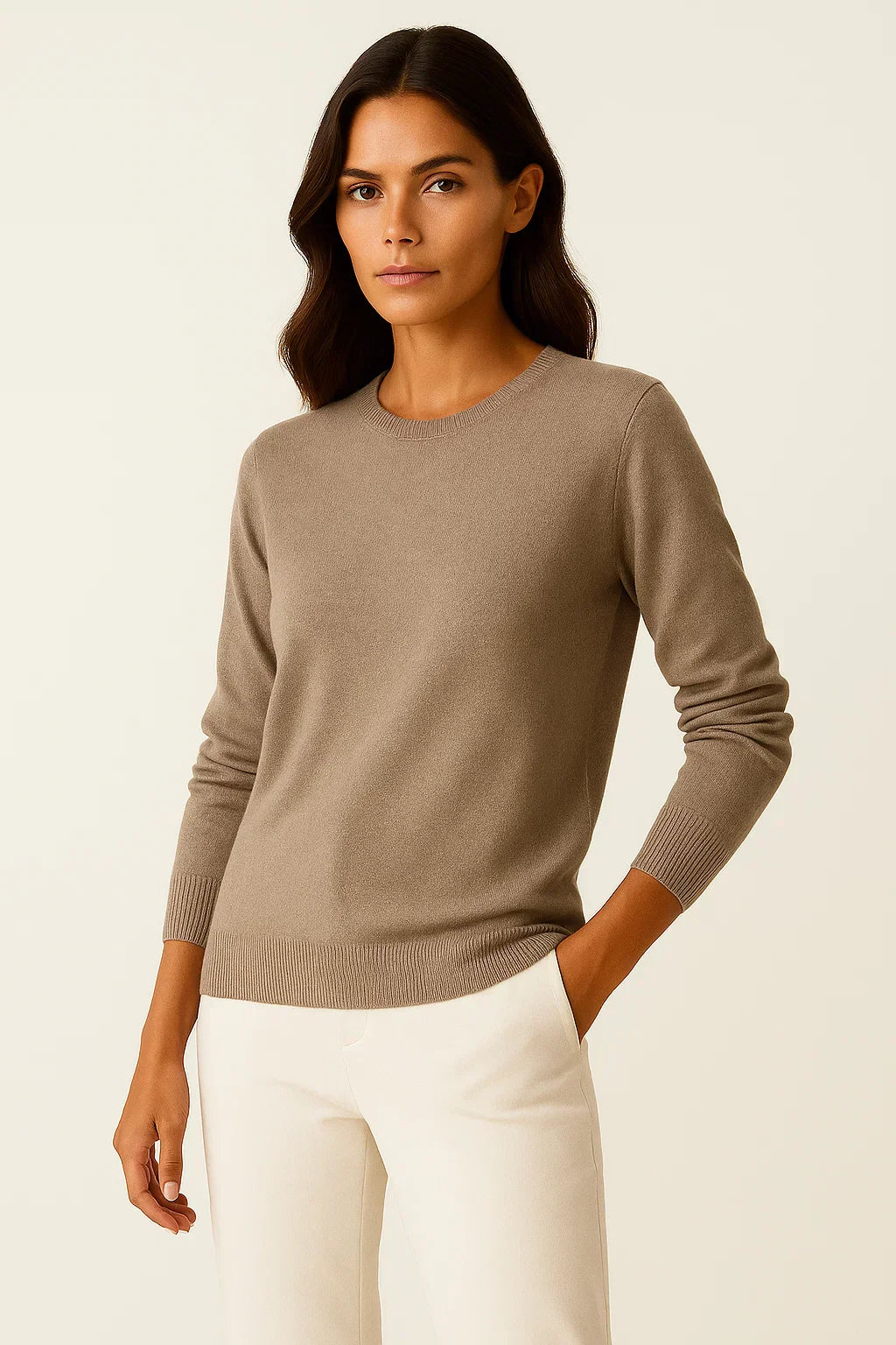 Maglione Donna O-Collo | Lana Misto | Vestibilità Regular