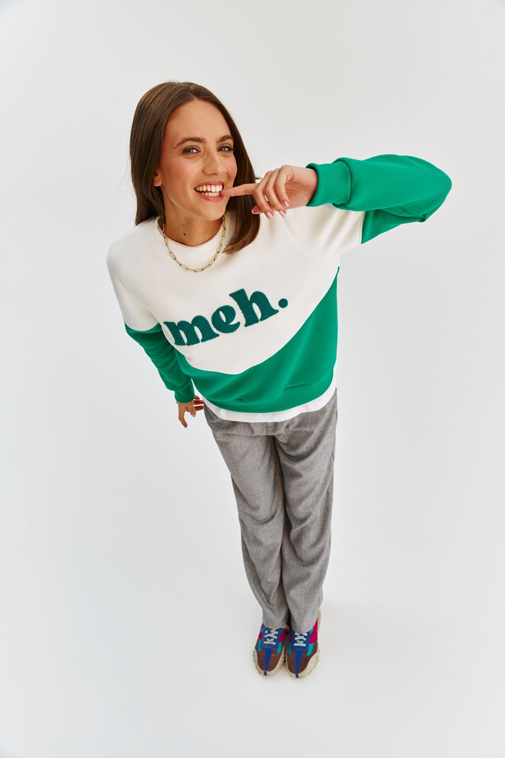 Sweatshirt Essenza | Pannello Contrasto | Fit Relaxed