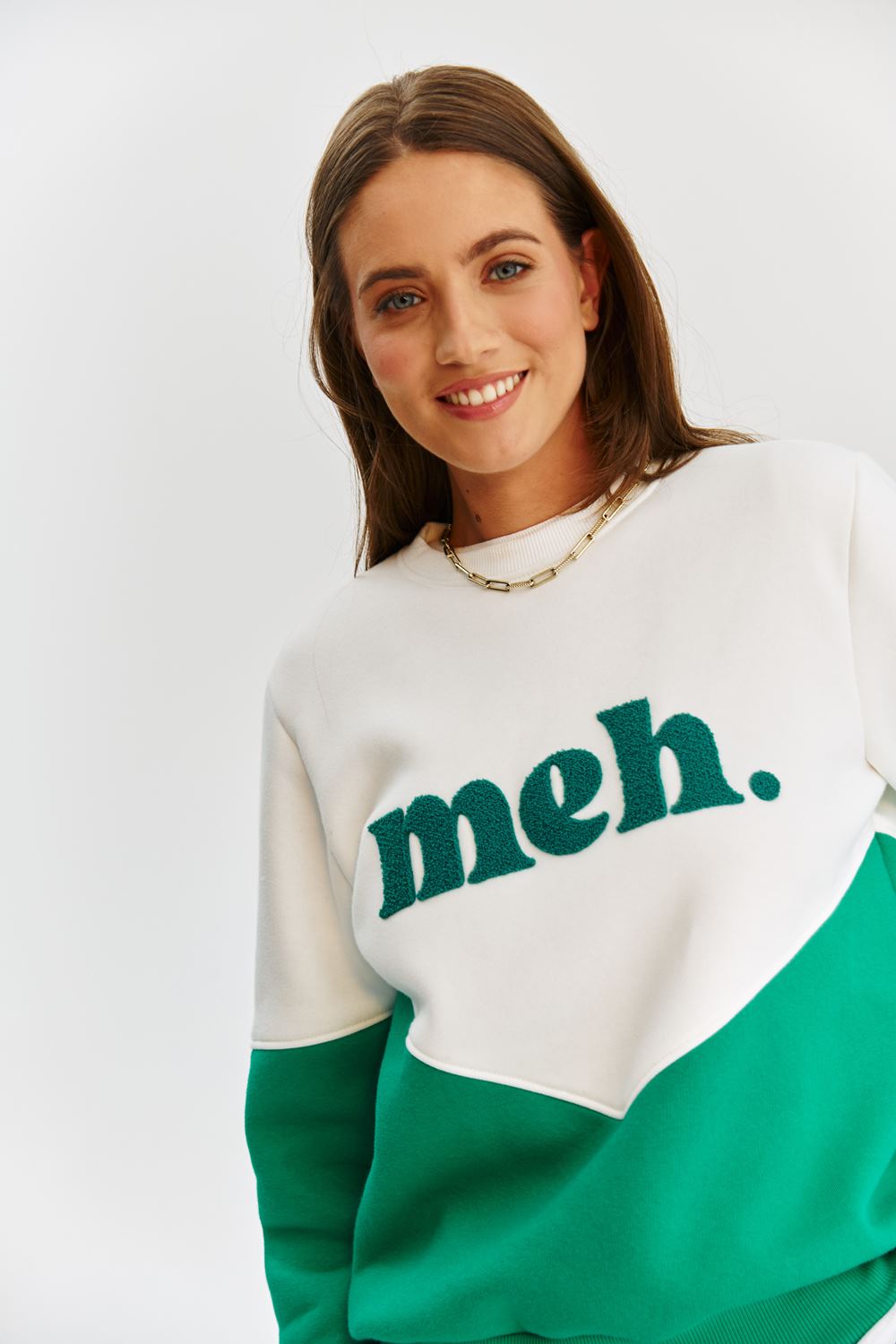 Sweatshirt Essenza | Pannello Contrasto | Fit Relaxed