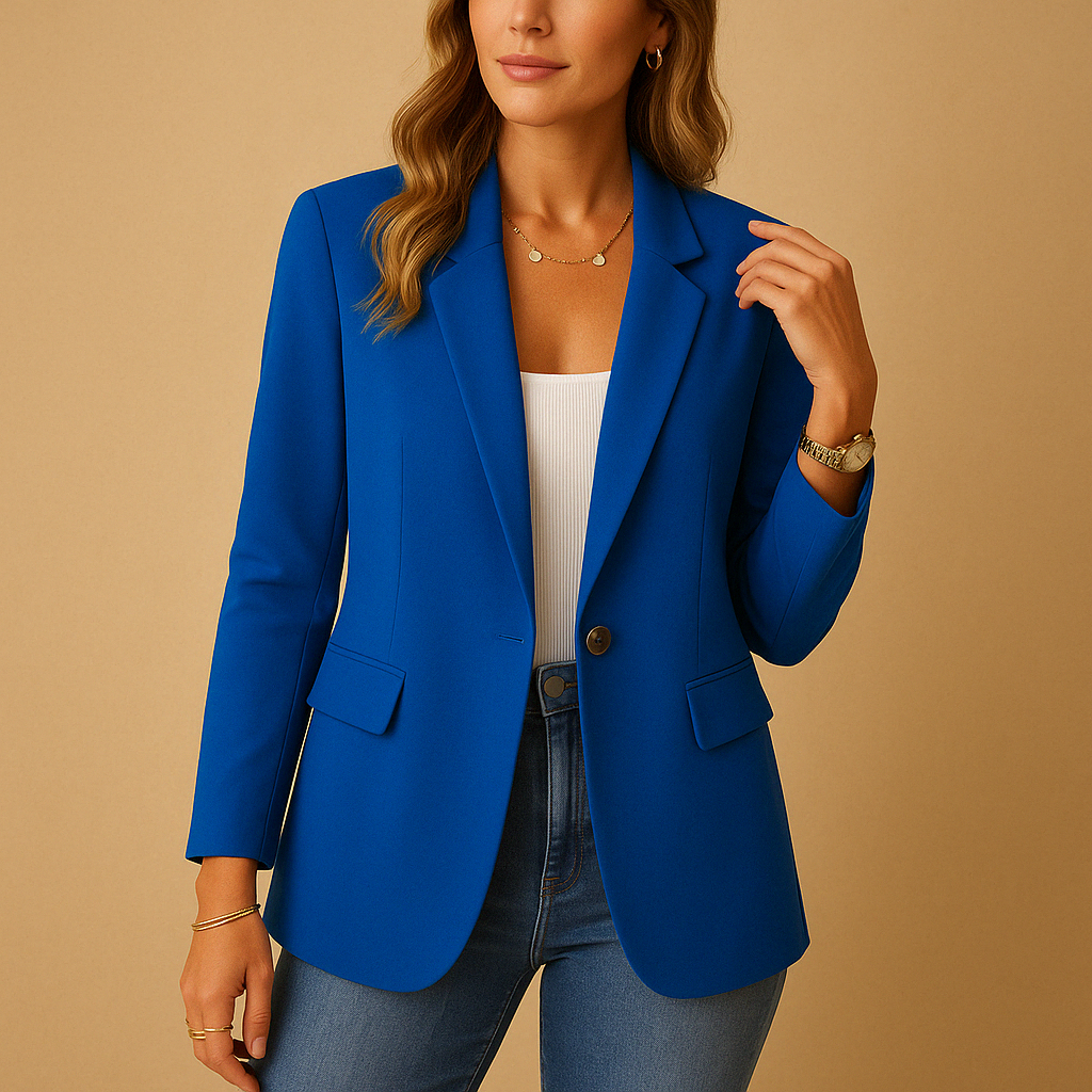 Blazer Fitted a Unico Pulsante | Silhouette Minimalista | Lunghezza Regolare