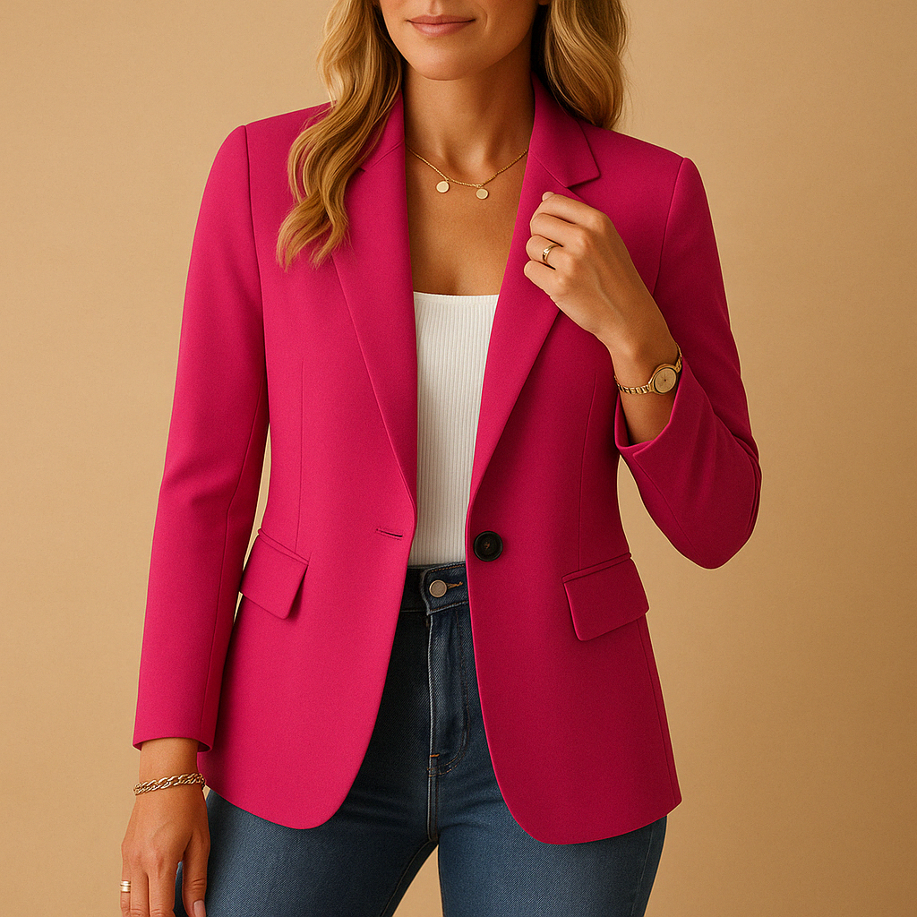 Blazer Fitted a Unico Pulsante | Silhouette Minimalista | Lunghezza Regolare