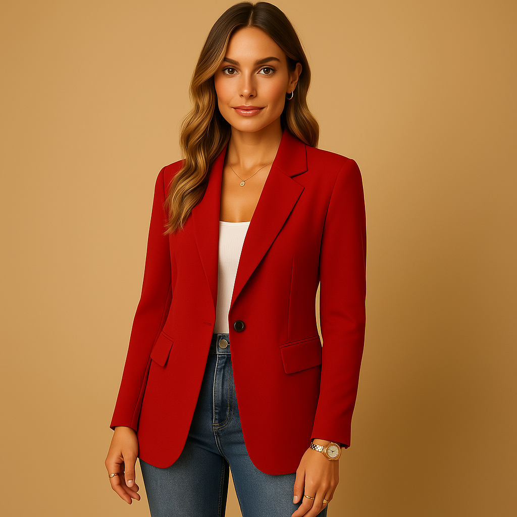 Blazer Fitted a Unico Pulsante | Silhouette Minimalista | Lunghezza Regolare