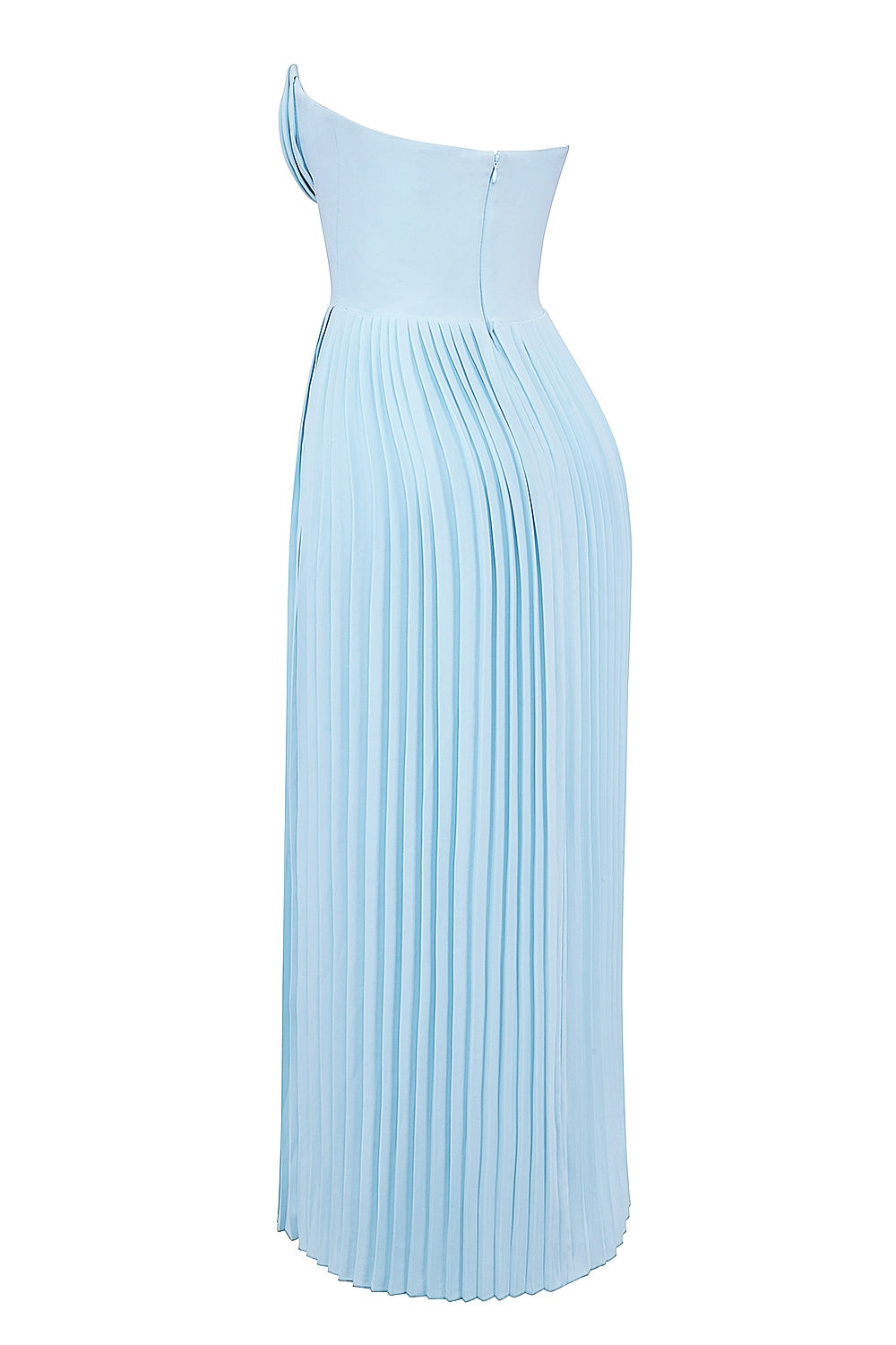 Abito Maxi Pleated Luminosa | Corsetto | Senza Spalline