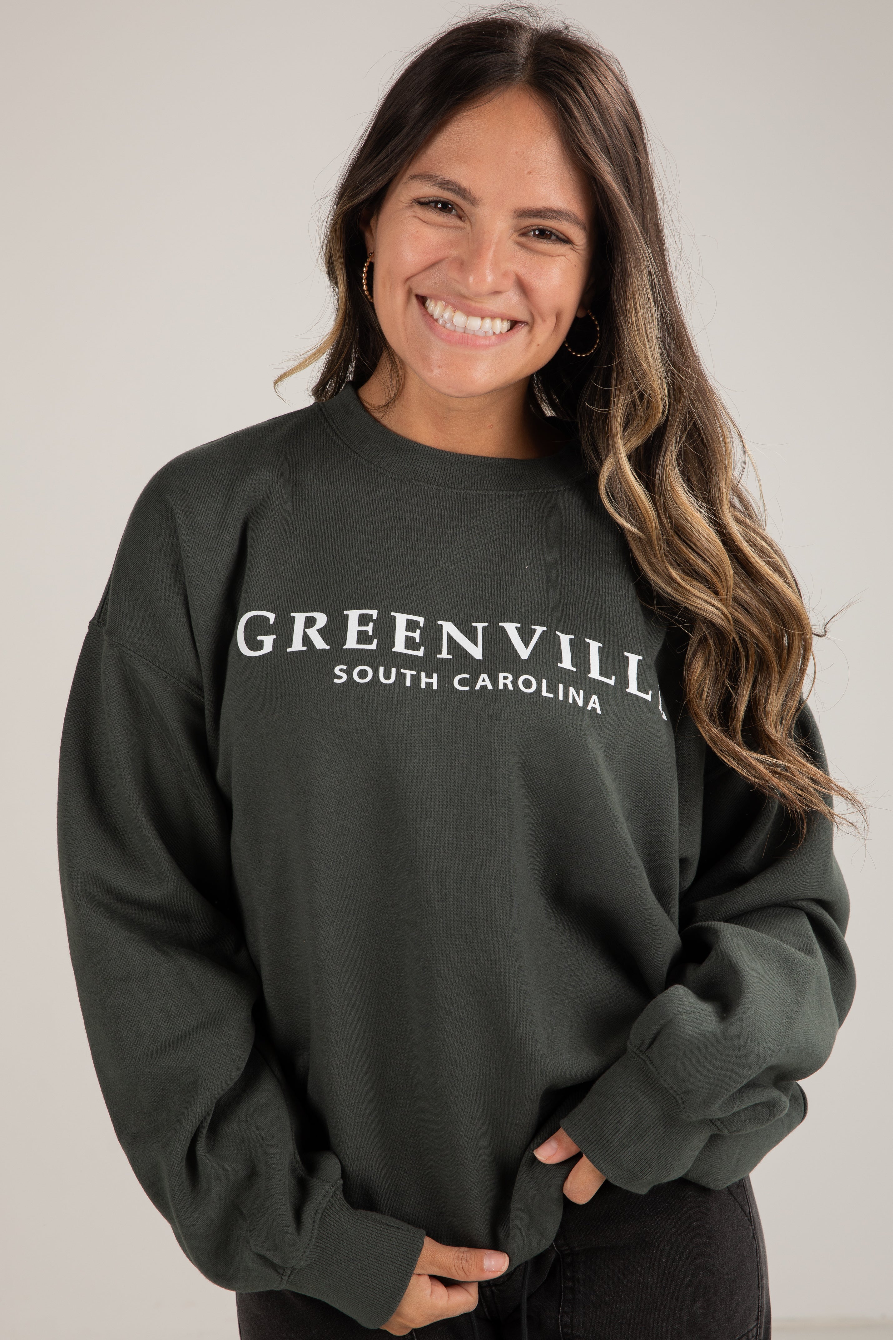 Felpa in Cotone | Stampa Greenville South Carolina | Fit Relaxed