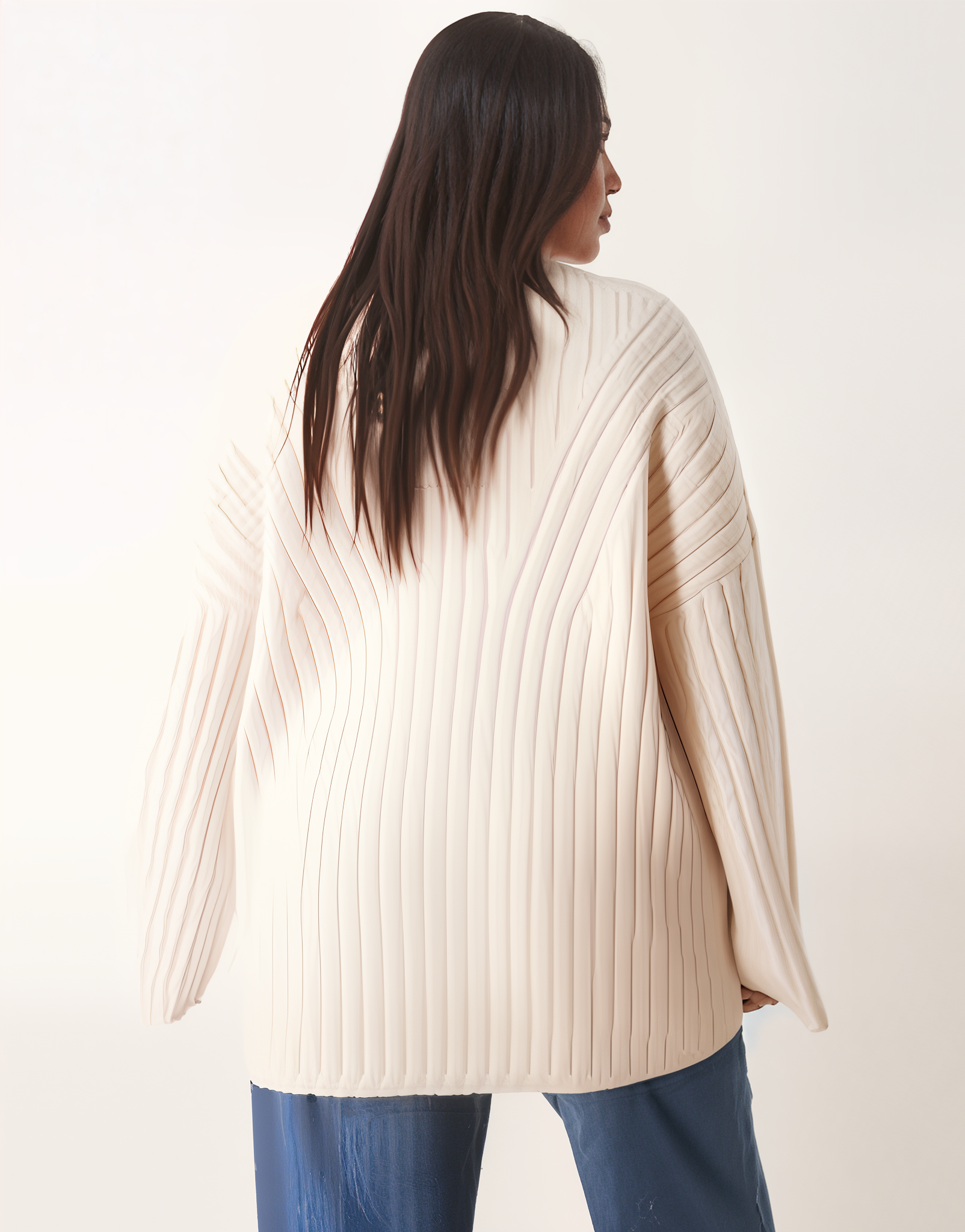 Maglia Ribattuta Essenza | Crema | Silhouette Relaxed