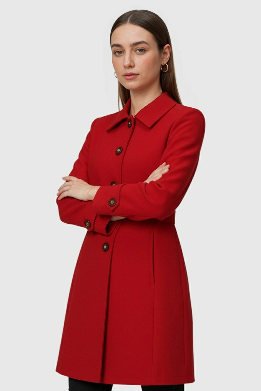 Cappotto Medi Lunghezza | Vita Definita | Dettaglio Bottoni