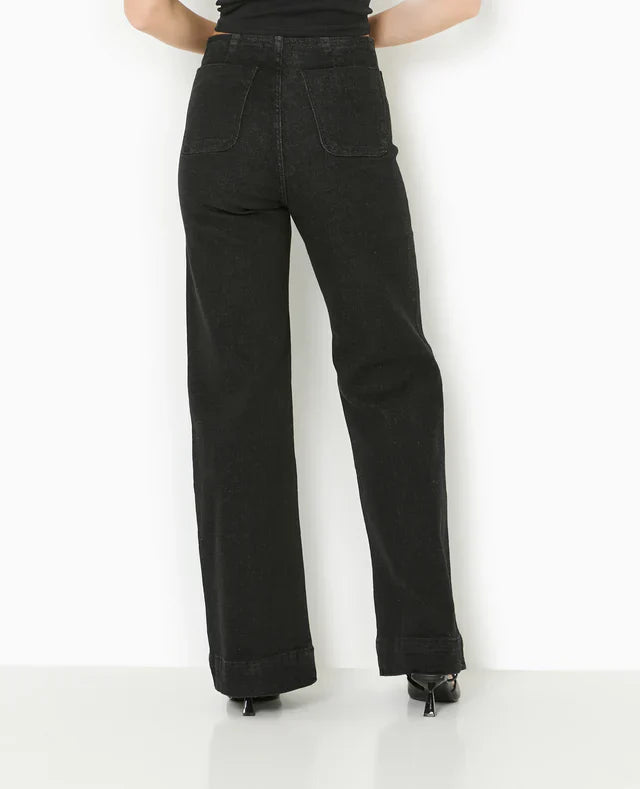 Jeans Alti Ritorno Dritto | Cuciture a Contrasto | Lunghezza Completa
