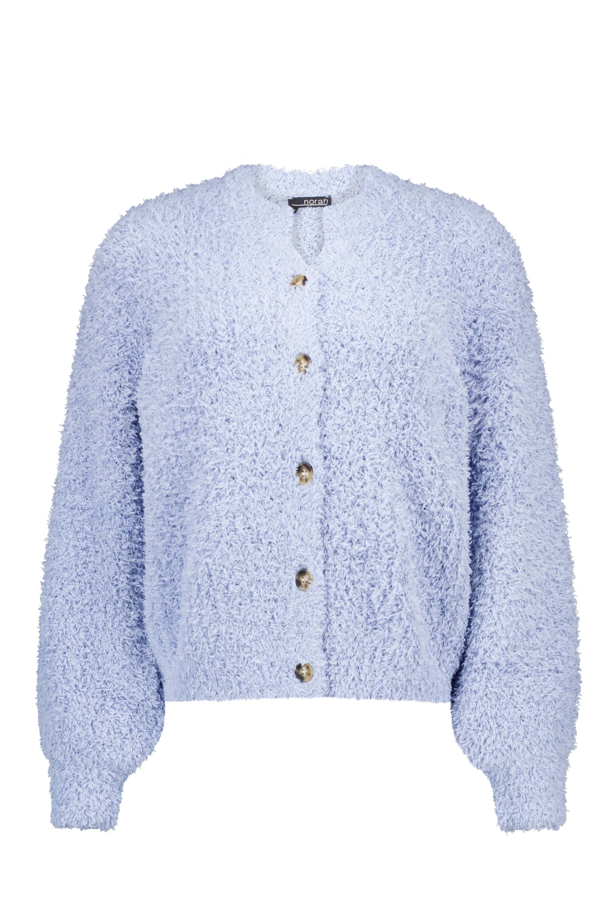 Cardigan Bouclé | Bottoni Frontali | Tessuto Morbido | Taglio Corto