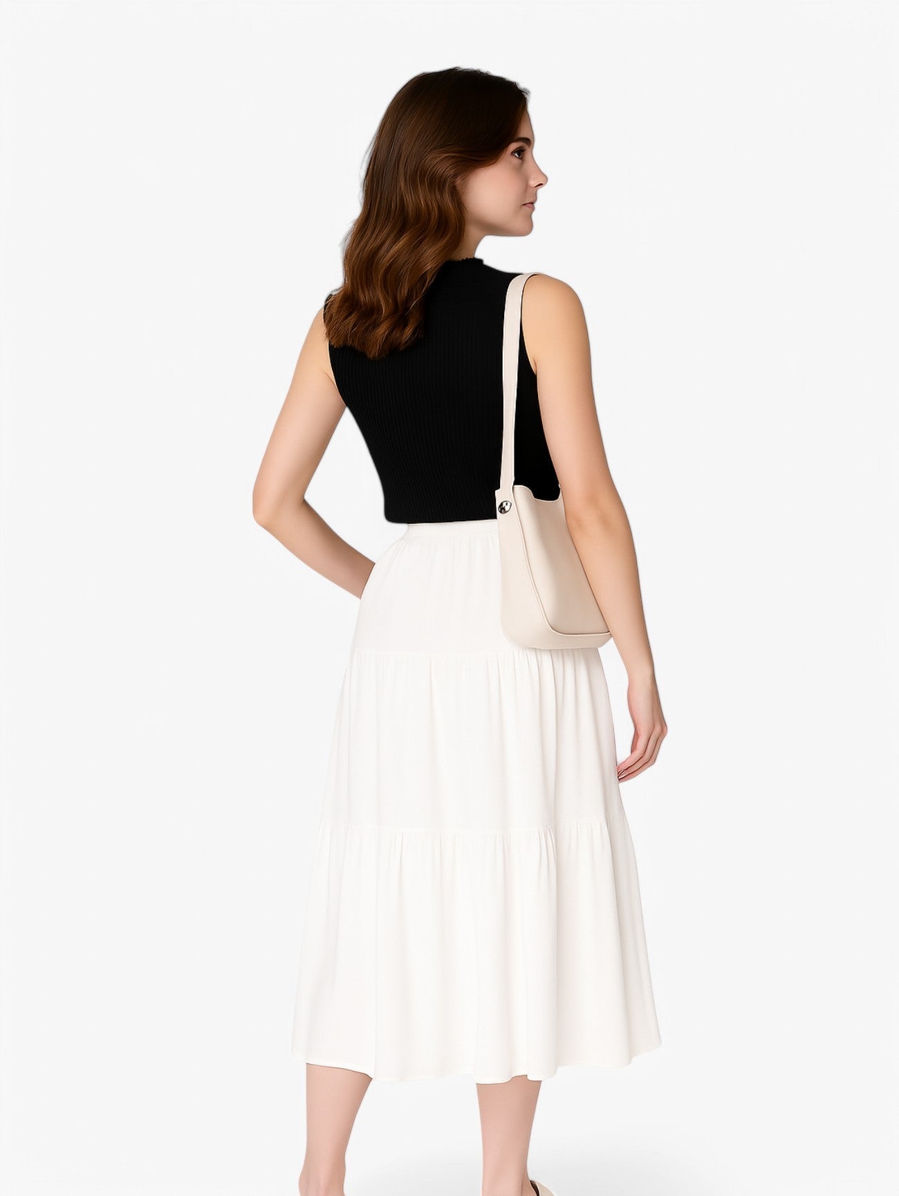 Gonna Midi a Volant | Alta Vita | Silhouette A-line Estiva