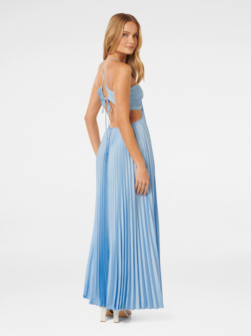 Abito Soraya Maxi Plissettato | Halterneck Bustier | Gonna Fluttuante