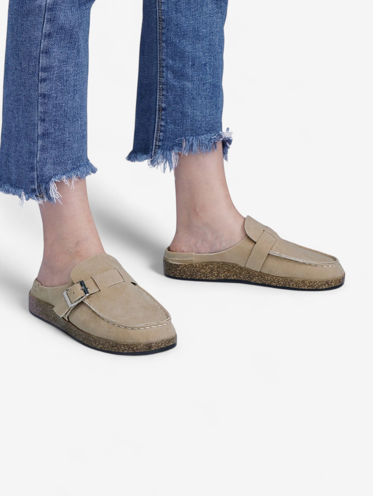 Mule Jada | Clog in Pelle Sintetica con Dettaglio Buckle