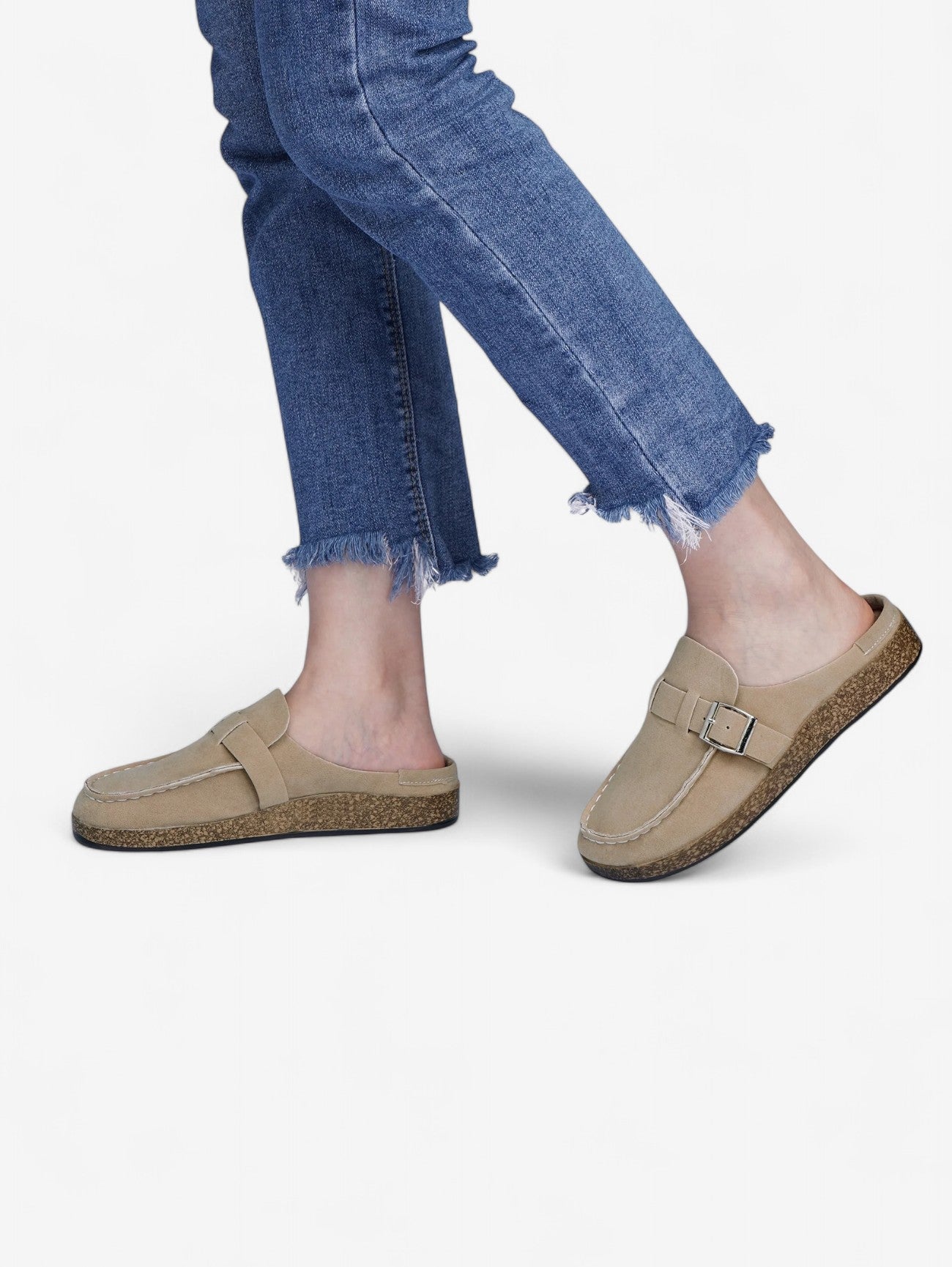 Mule Jada | Clog in Pelle Sintetica con Dettaglio Buckle