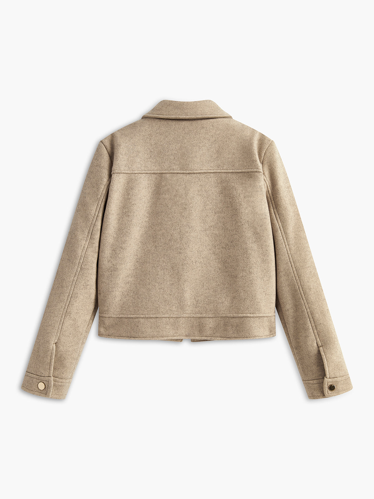 Giacca Corta Misto Lana | Fit Strutturato | Chiusura Zip