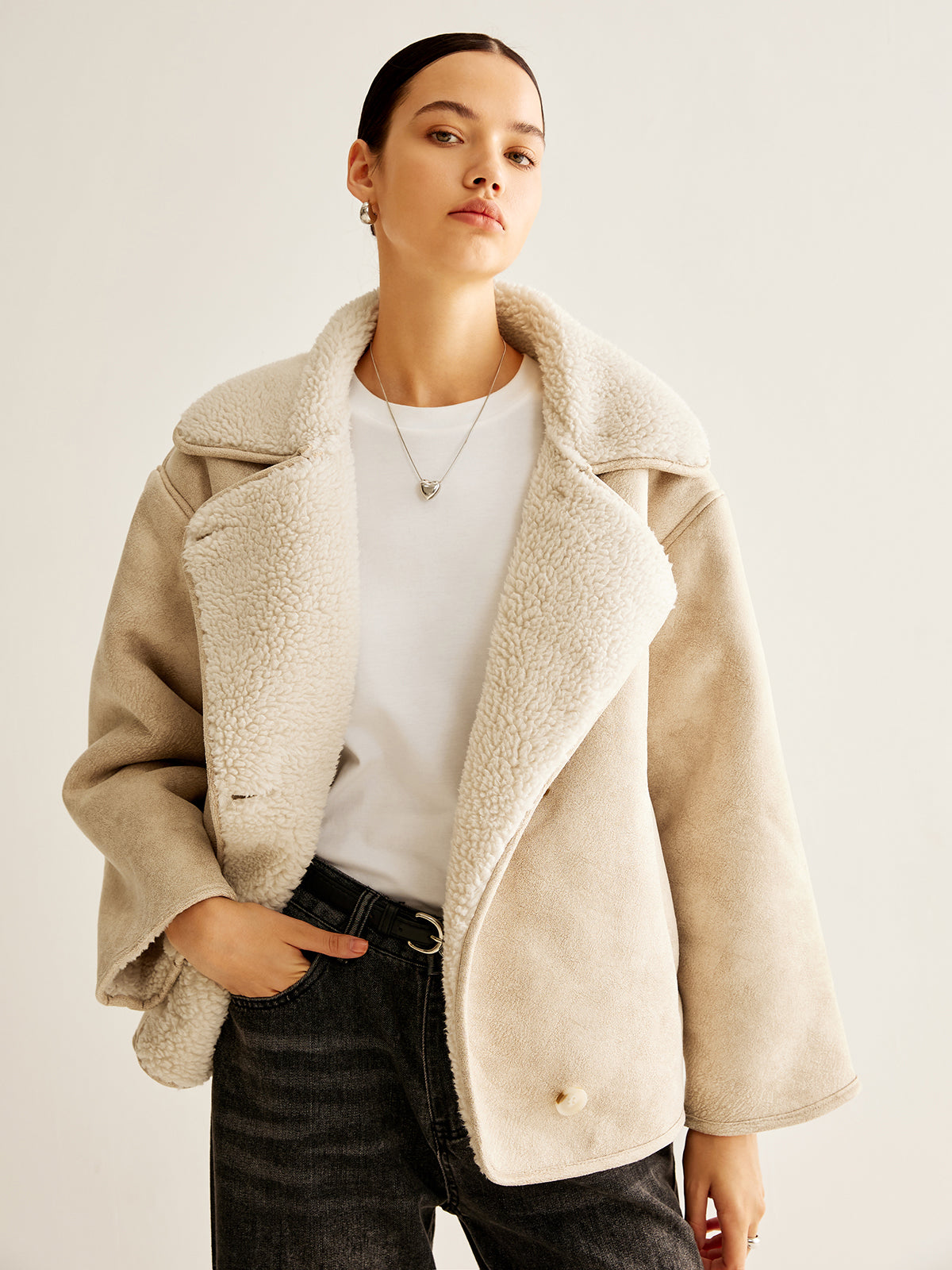 Giacca Faux Shearling Essenza | Fit Oversized | Inverno