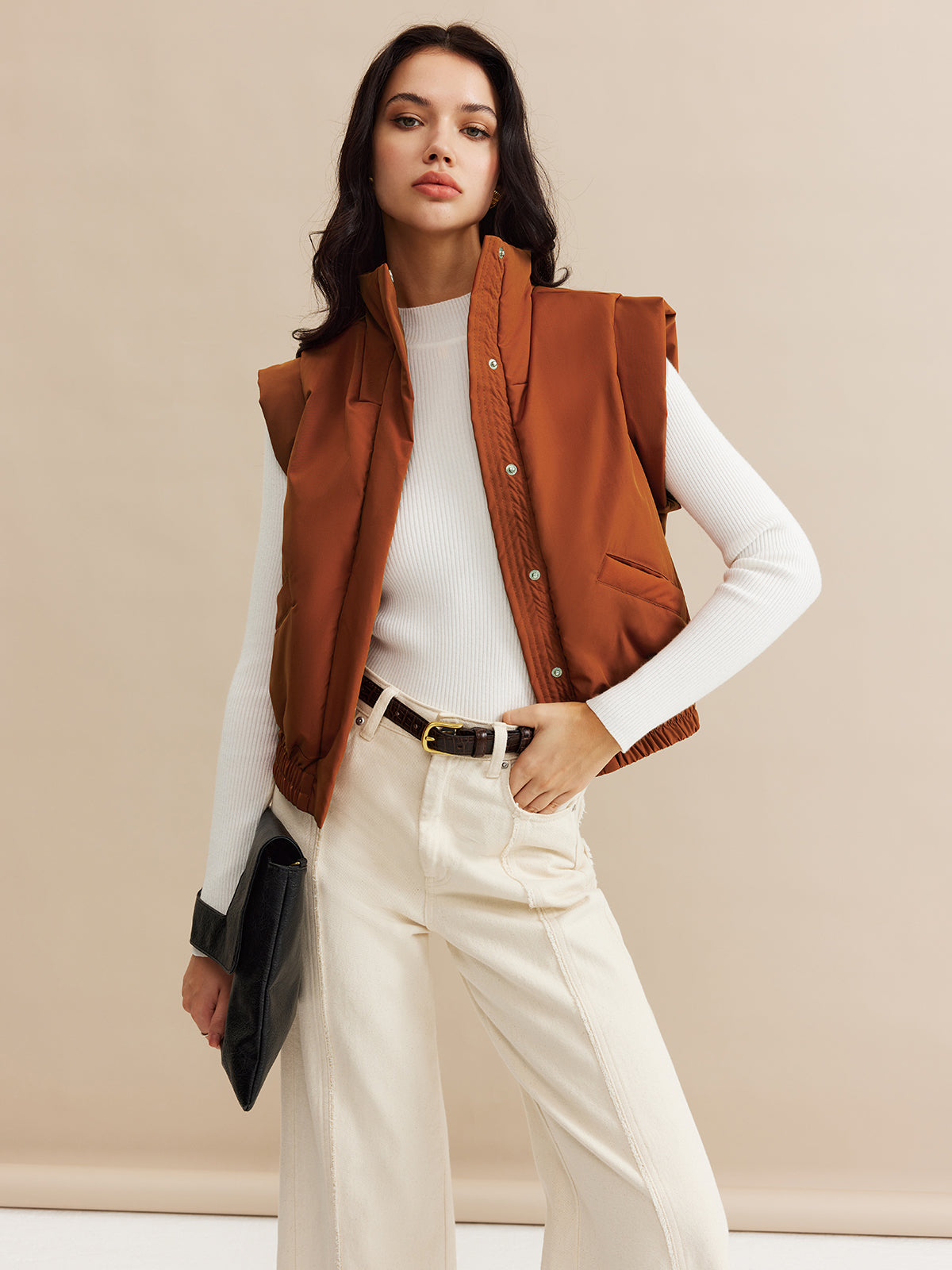 Gilet Quilted Senza Maniche | Collo Alto | Fit Sportivo