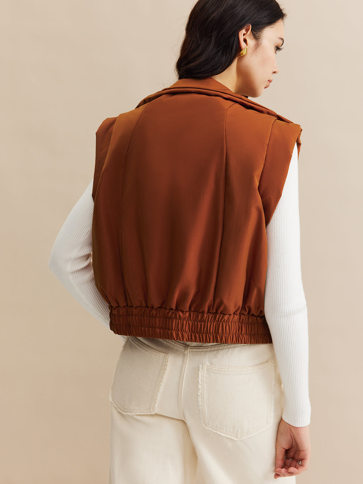 Gilet Quilted Senza Maniche | Collo Alto | Fit Sportivo