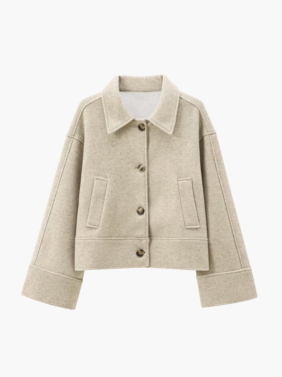 Giacca Corta in Misto Lana | Fit Strutturato