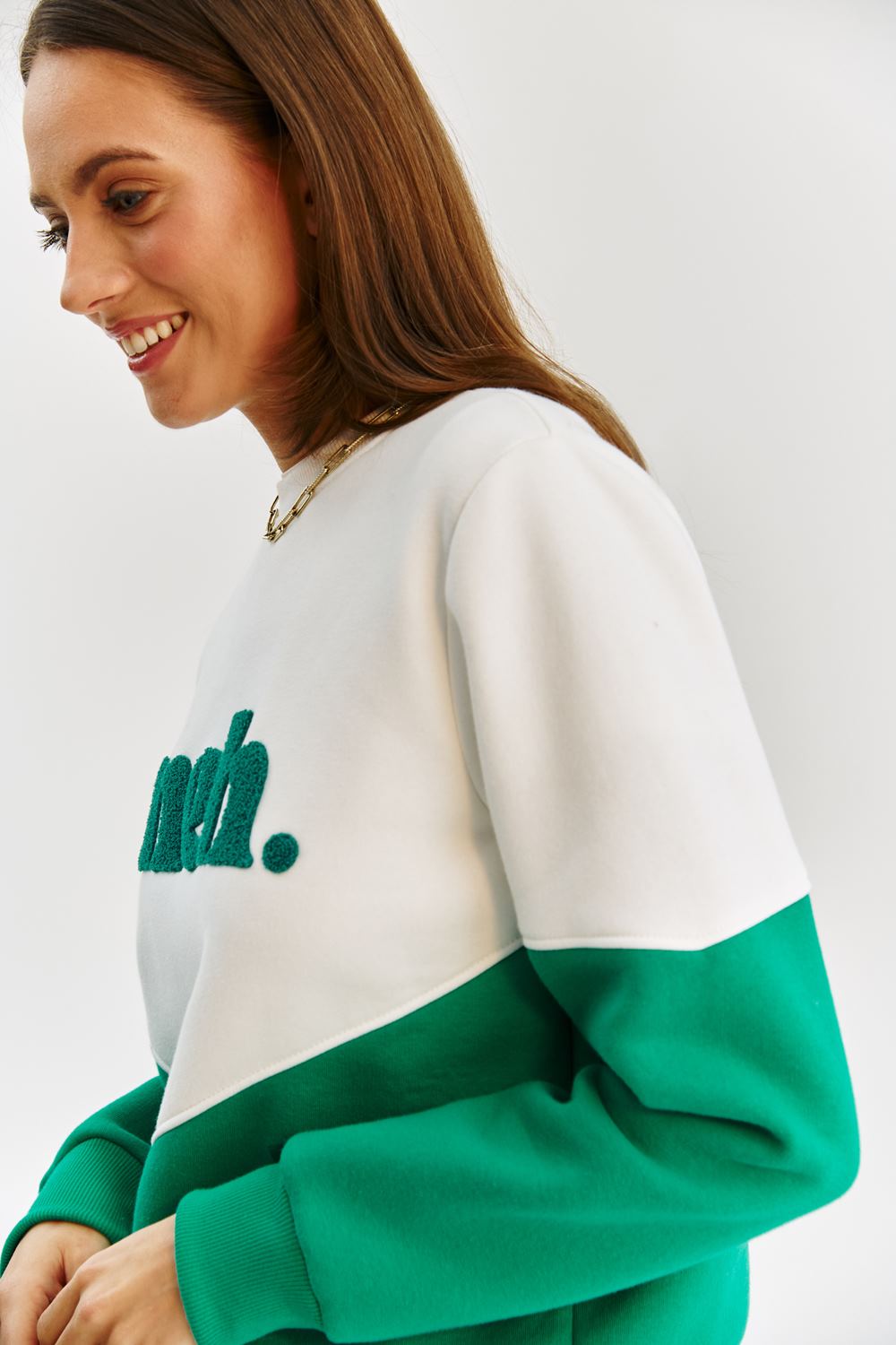 Sweatshirt Essenza | Pannello Contrasto | Fit Relaxed