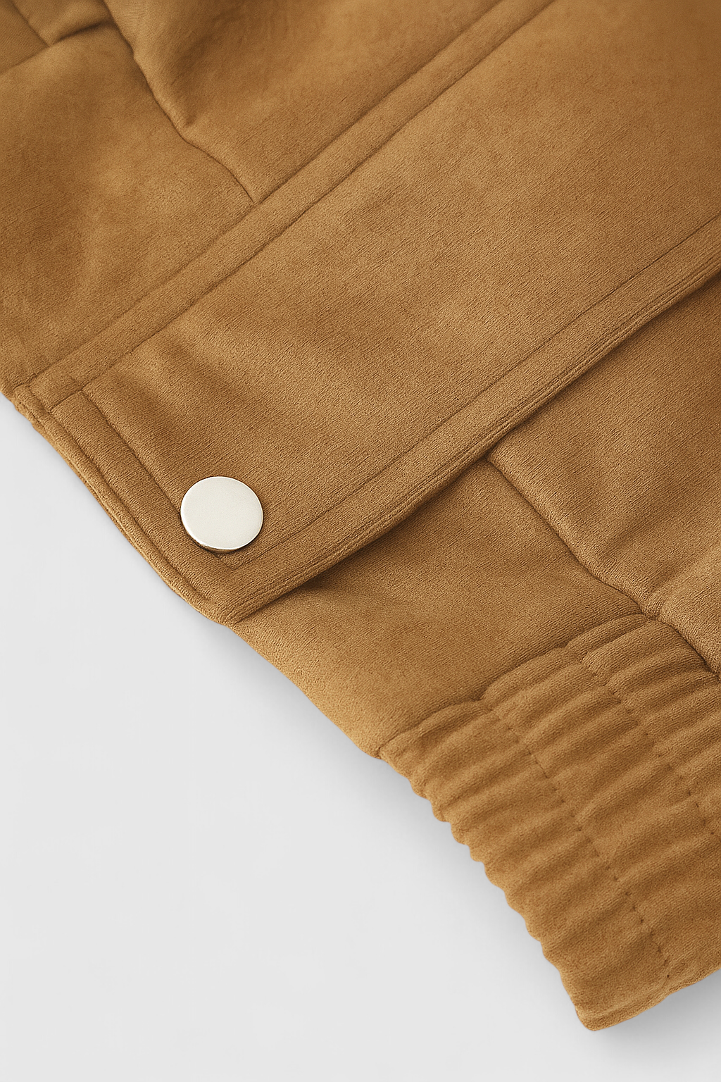 Giacca Bomber Effetto Suede | Zip Frontale | Collo Ribassato